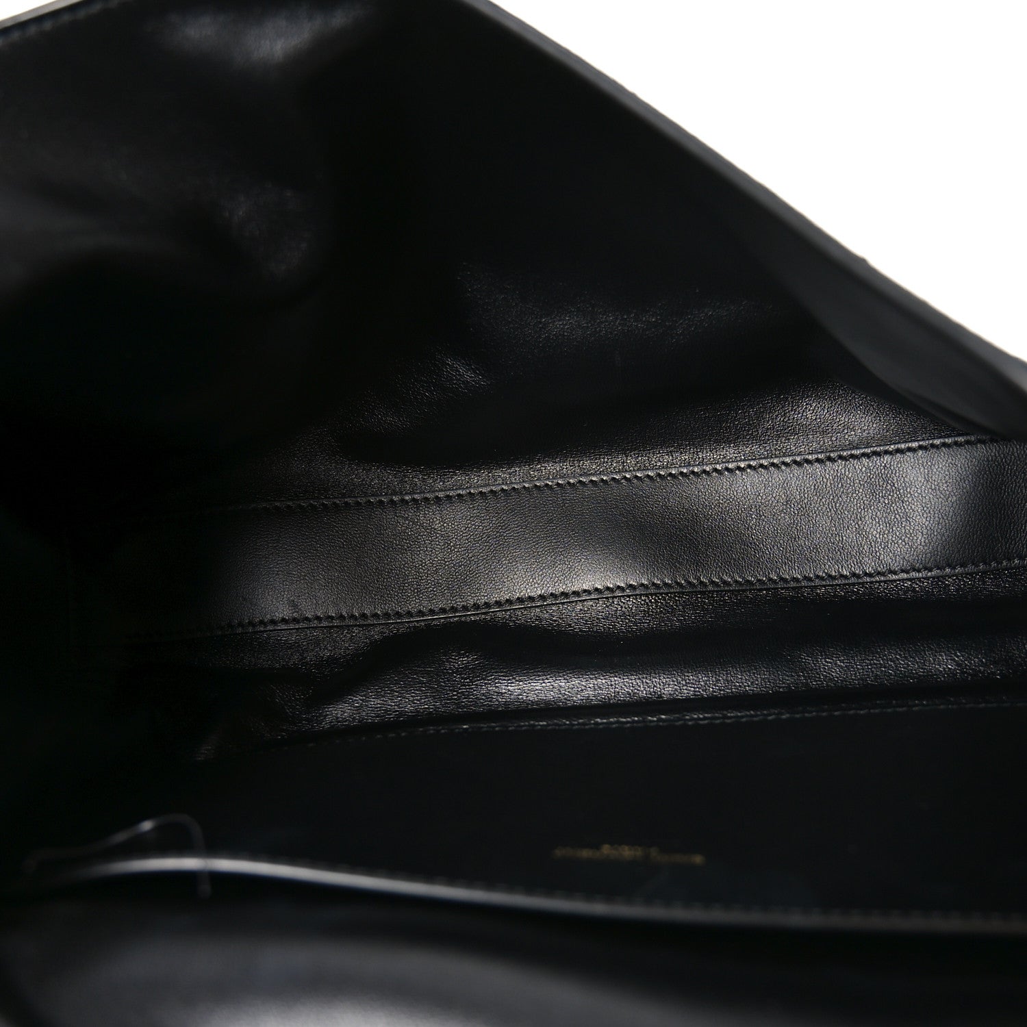 Saint Laurent Smooth Calfskin Suede Medium Reversible Monogram Kate Satchel Black 5 of 18