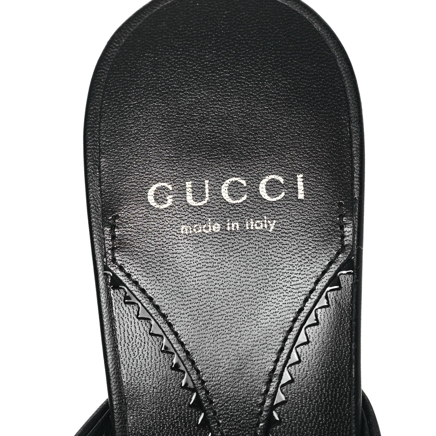 Gucci Malaga Kid Interlocking G Sandals 39 Black 7 of 9
