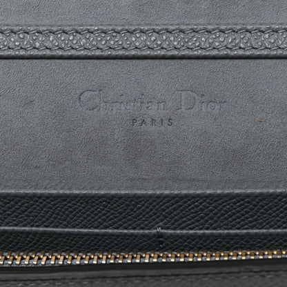 Christian Dior Grained Calfskin Saddle Chain Pouch Cloud Blue 6 of 10