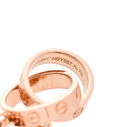Cartier 18K Pink Gold Interlocking LOVE Necklace 5 of 6