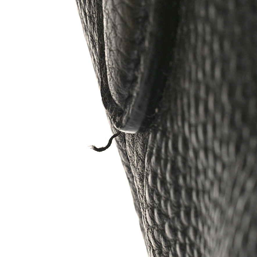 Vitello Daino Side Pocket Tote Black
