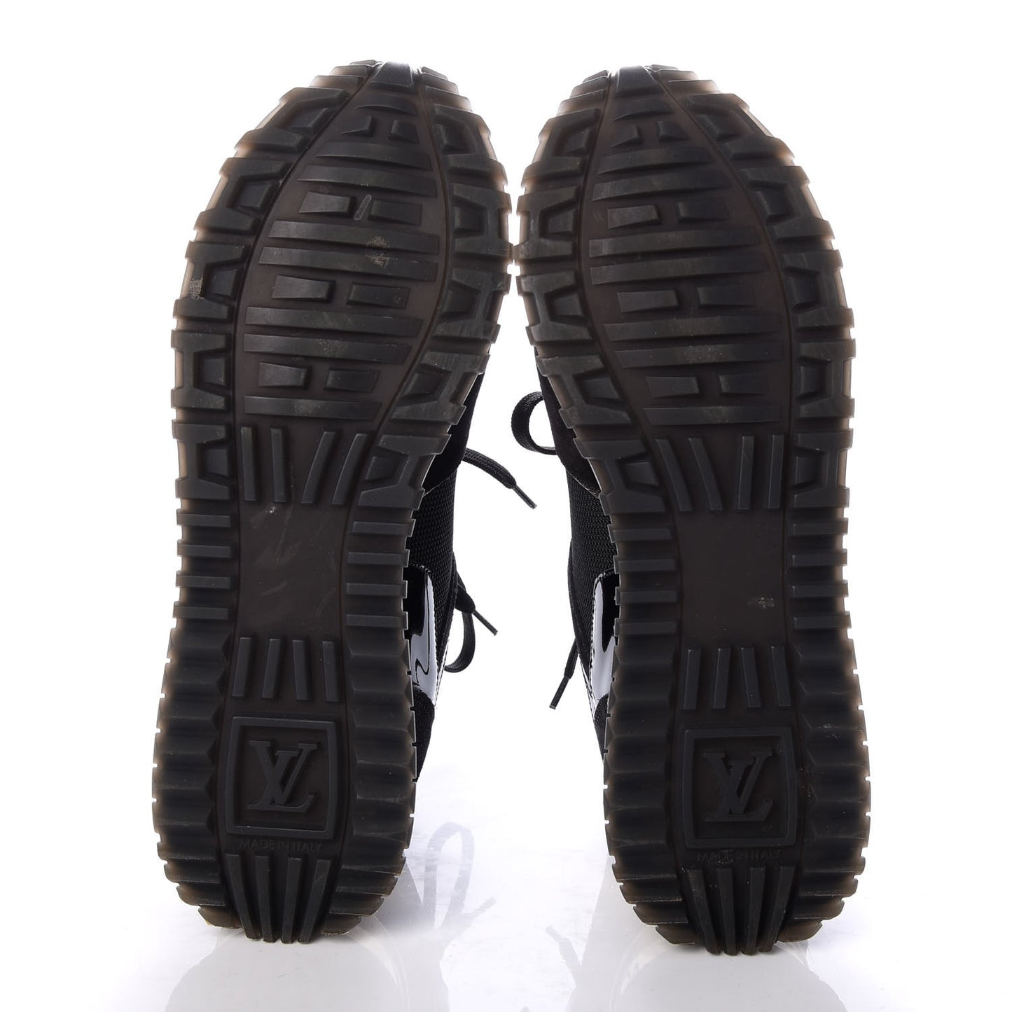 Suede Monogram Run Away Sneakers 36.5 Black