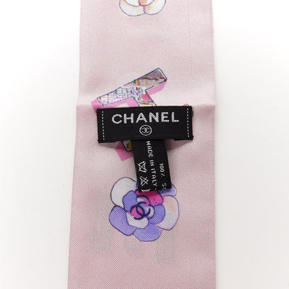 Chanel Silk Twill Slim Bandeau Scarf Pink 3 of 3