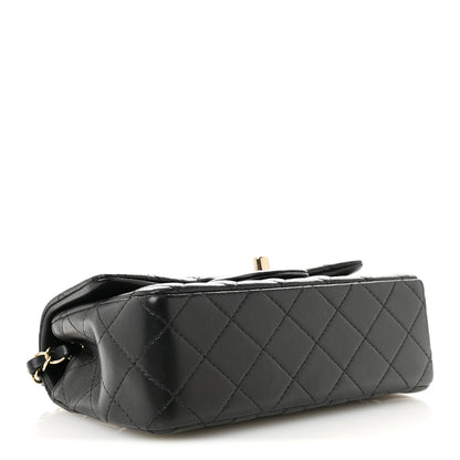 Chanel Lambskin Quilted Mini Rectangular Flap Black 4 of 14