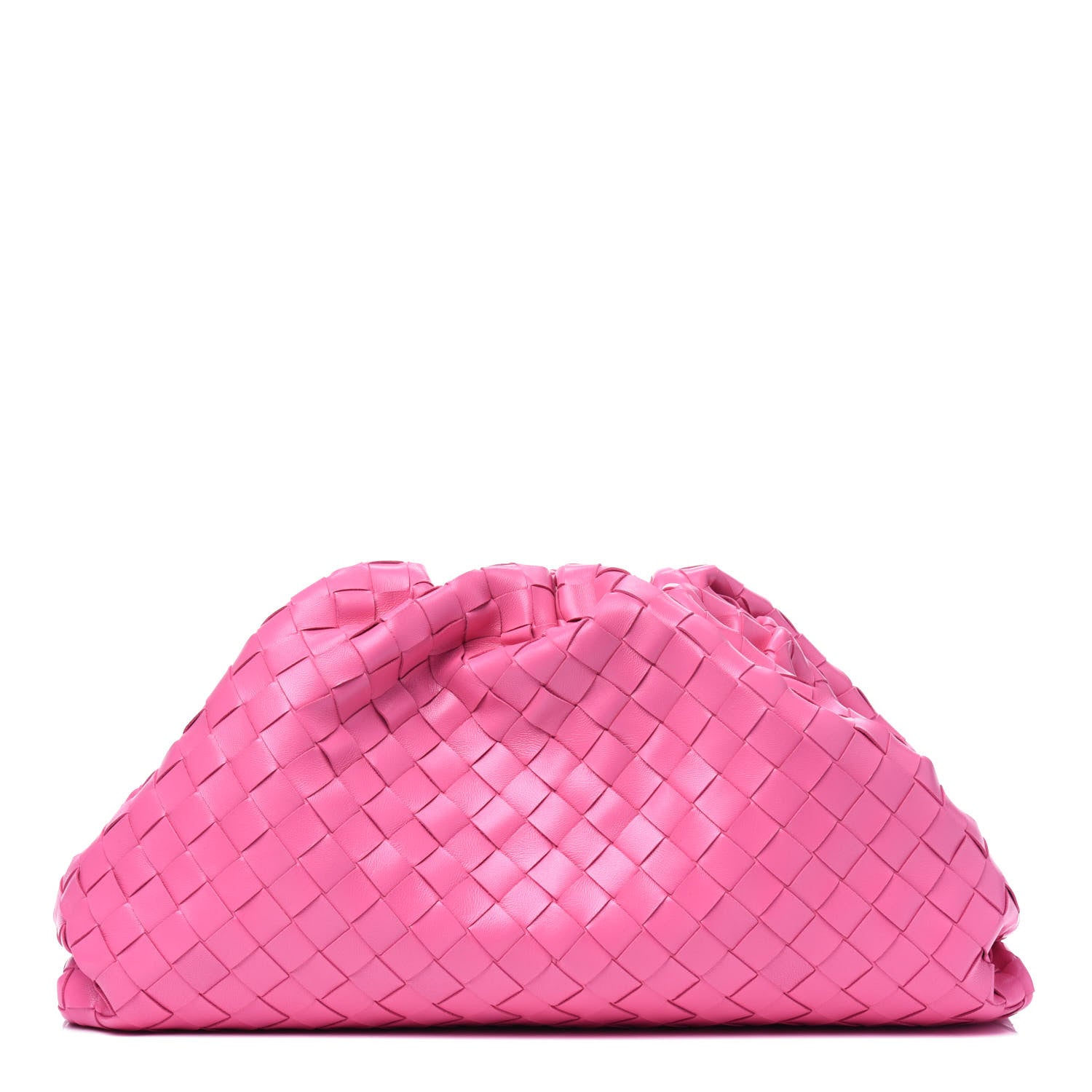 Bottega Veneta Nappa Maxi Intrecciato The Pouch Oversized Clutch Pink 1 of 3
