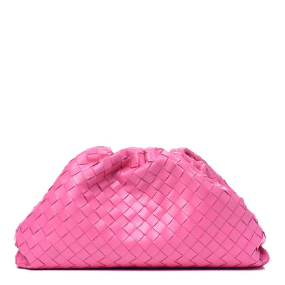 Bottega Veneta Nappa Maxi Intrecciato The Pouch Oversized Clutch Pink 1 of 3