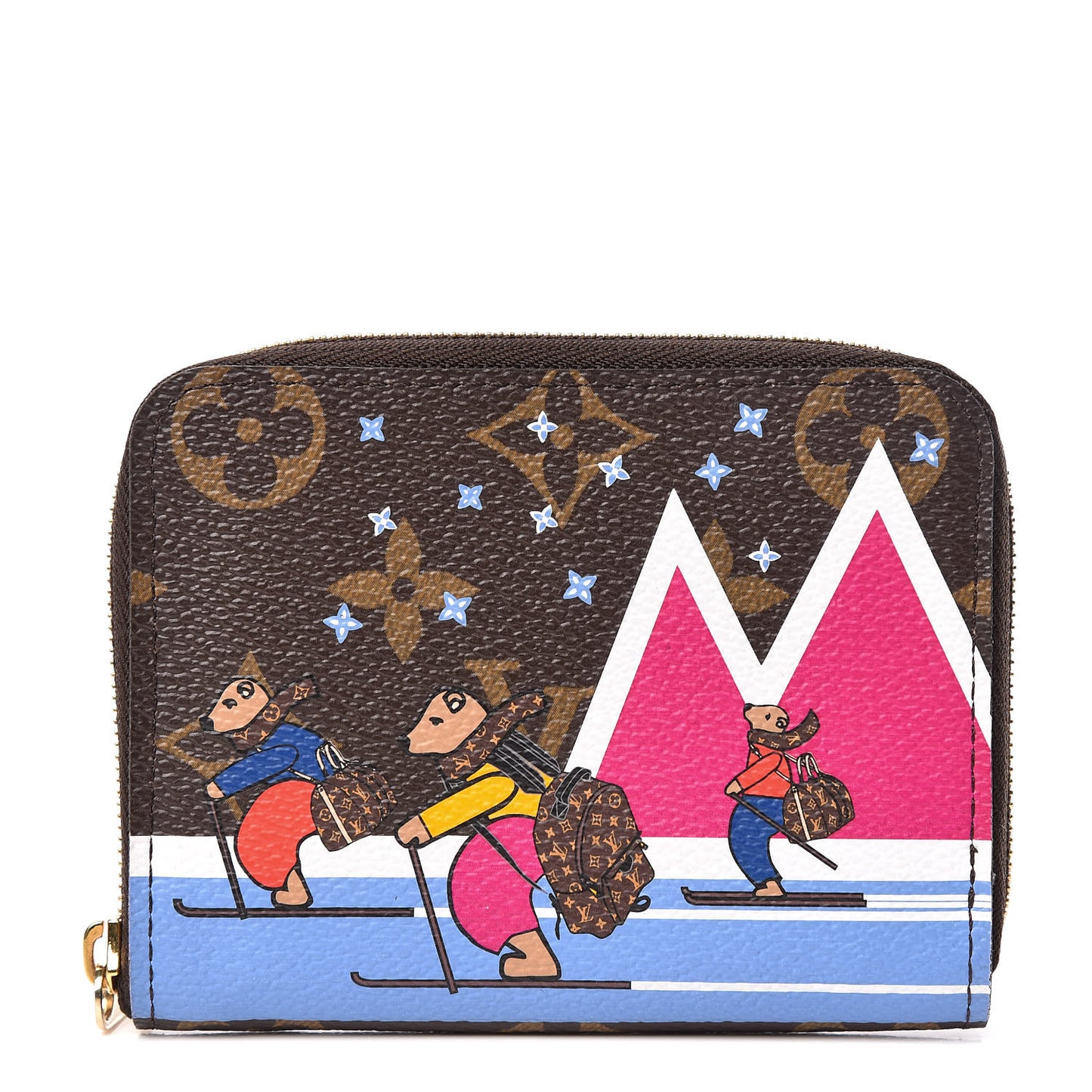Monogram 2018 Christmas Animation Zippy Coin Purse