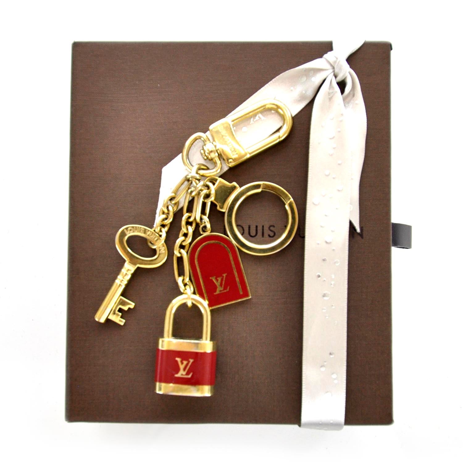 Louis Vuitton PTE Cles Cadenas Key Holder Red 5 of 8