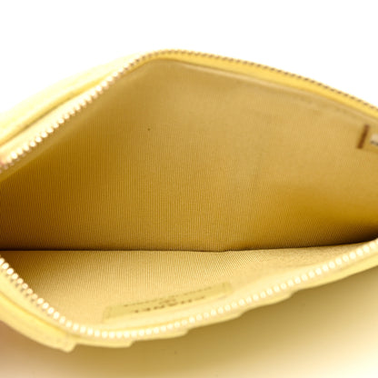 Chanel Caviar Quilted Classic Flat Wallet Pouch Yellow 6 of 7