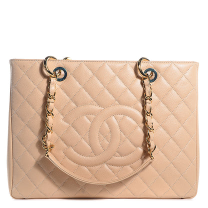 Chanel Caviar Grand Shopping Tote GST Beige Clair 1 of 7
