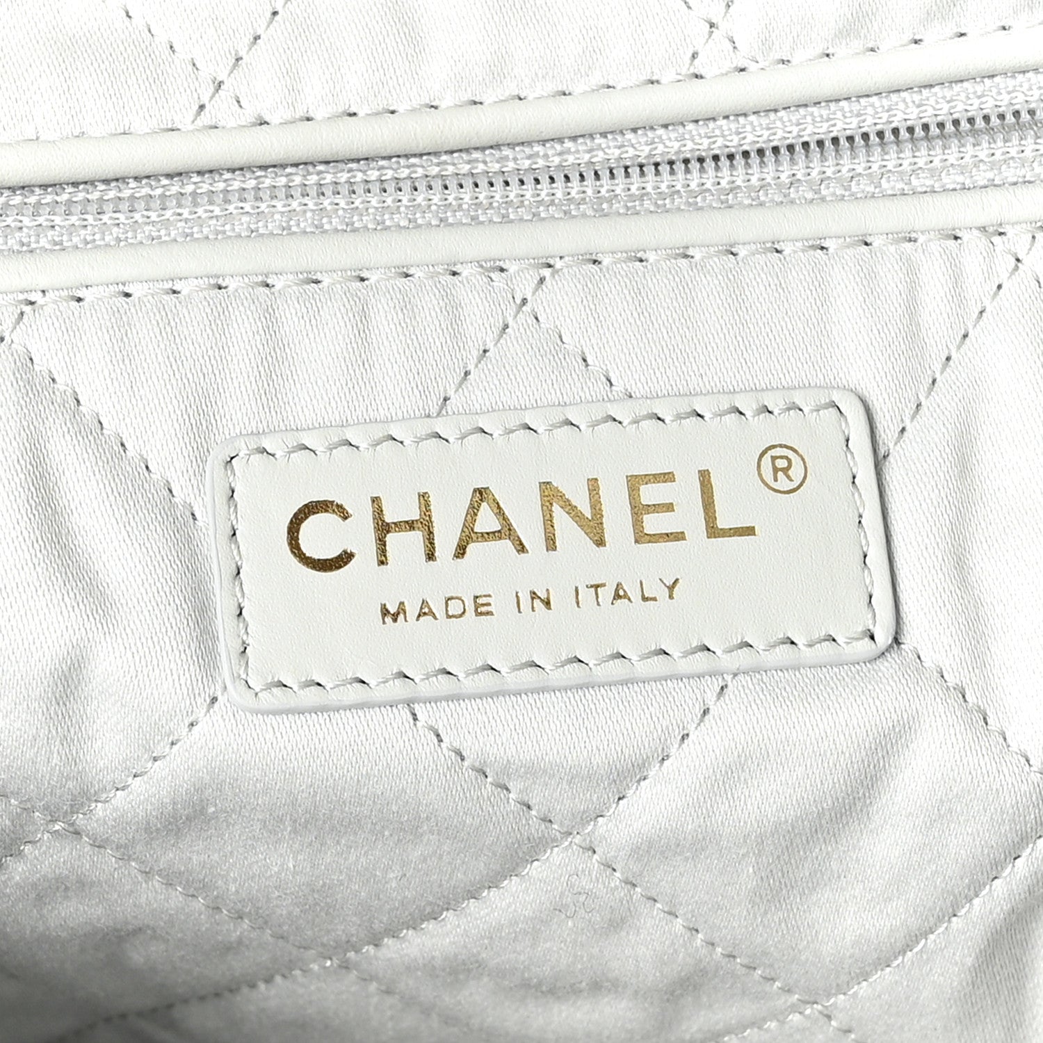 Chanel Shiny Calfskin Quilted Chanel 22 Light Blue 7 of 11