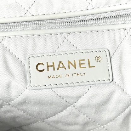 Chanel Shiny Calfskin Quilted Chanel 22 Light Blue 7 of 11