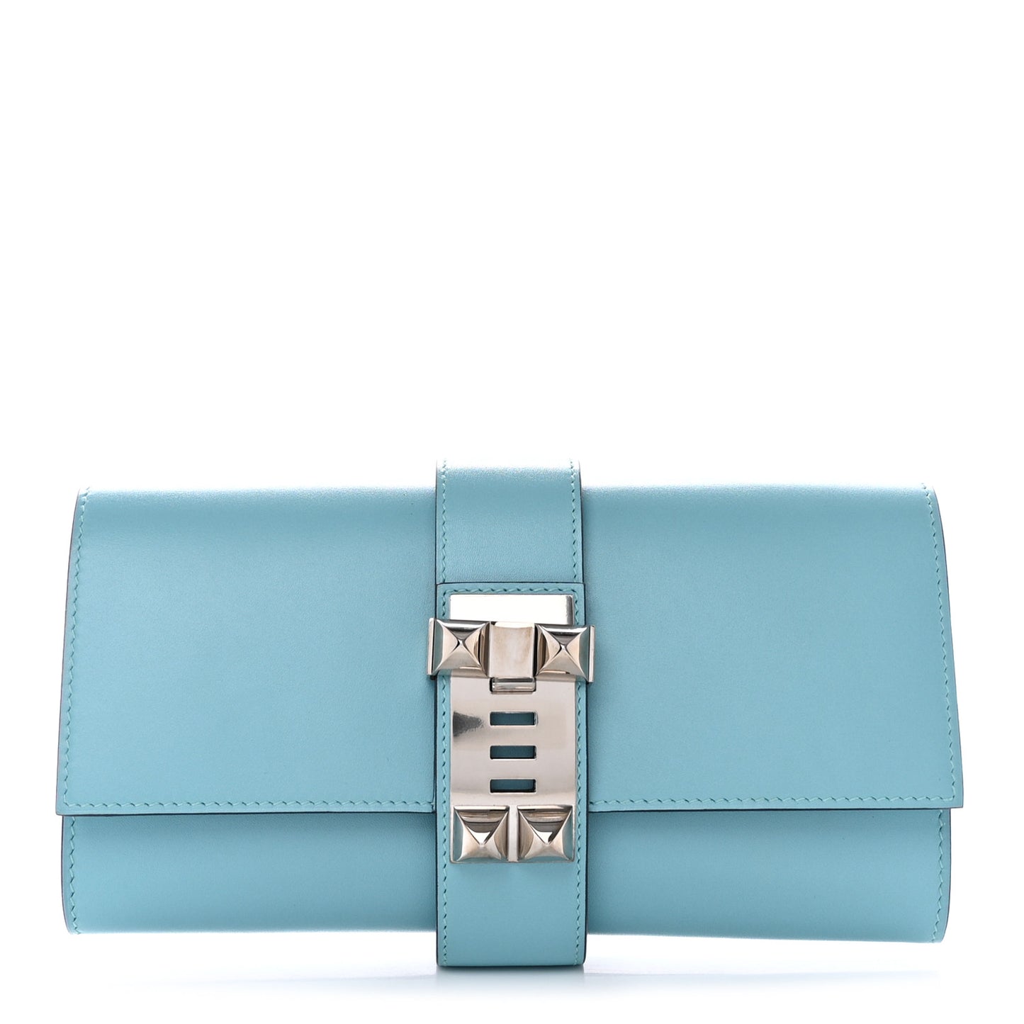 Tadelakt Medor 23 Clutch Bleu Atoll