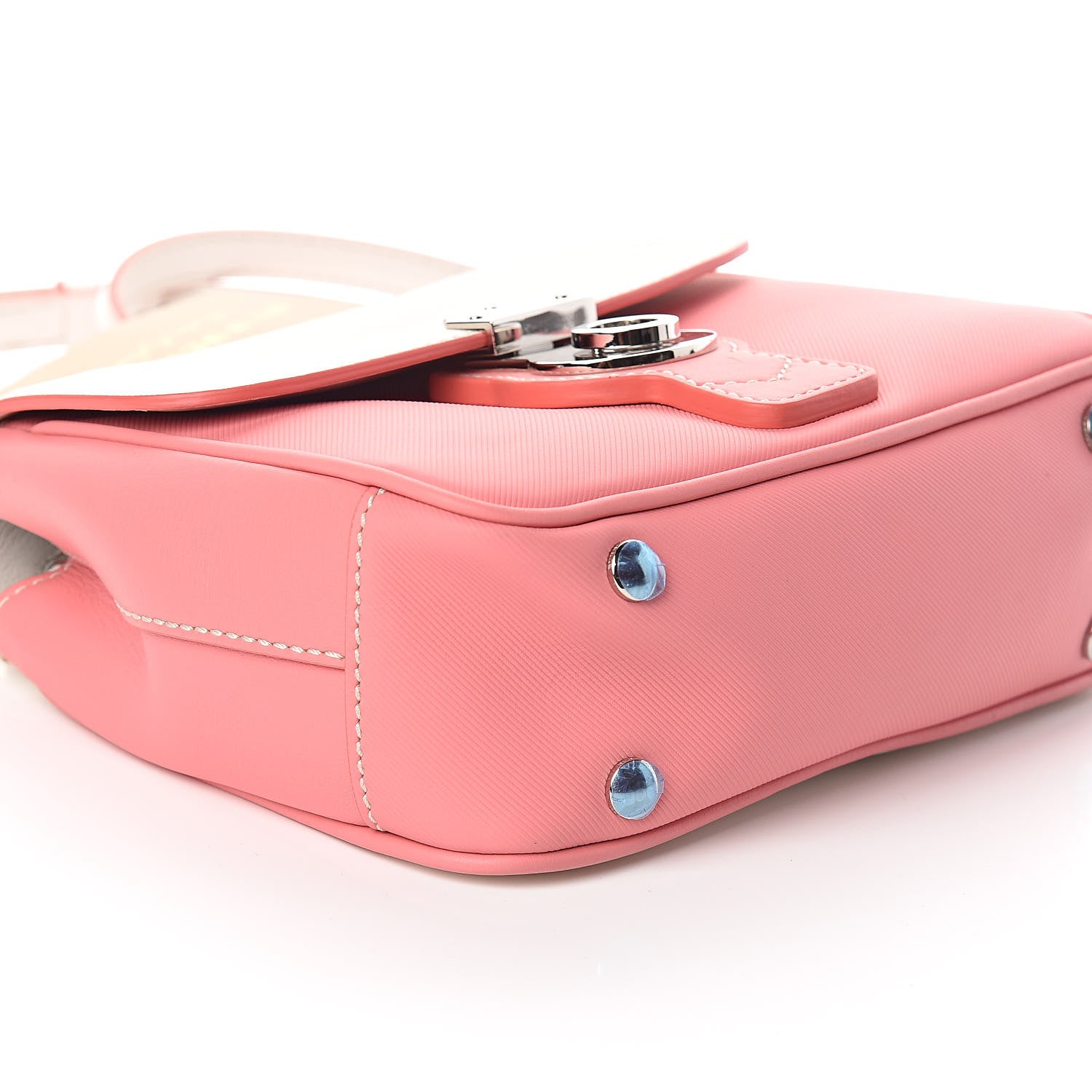 Burberry Trench Calfskin Small DK88 Top Handle Bag Sugar Pink Natural 7 of 8