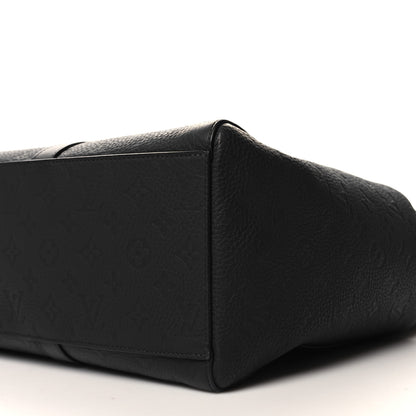 Louis Vuitton Taurillon Monogram Sac Plat 24H Black 9 of 10