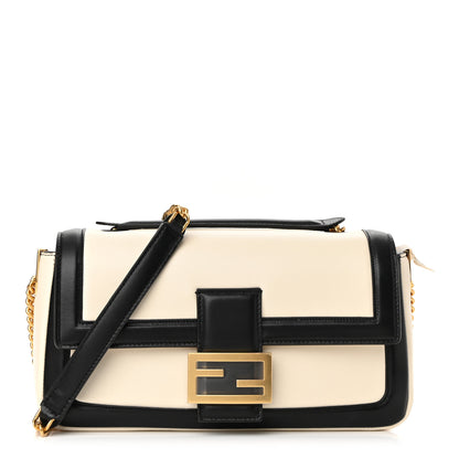 Fendi Nappa Apolo Bi-Color Chain Baguette Uovo Black 1 of 10