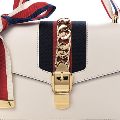 Gucci Calfskin Small Sylvie Shoulder Bag Off White 8 of 10