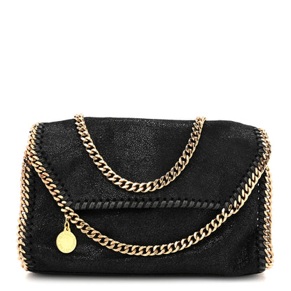 Stella McCartney Shaggy Deer Mini Falabella Fold Over Tote Black 1 of 8