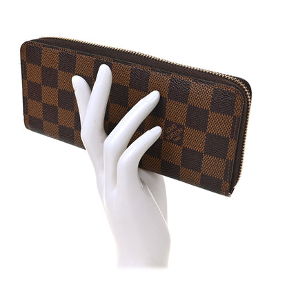 Louis Vuitton Damier Ebene Clemence Wallet Cherry 2 of 6