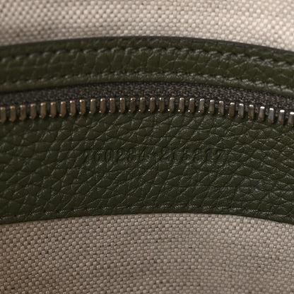 Gucci Calfskin Jumbo GG Embossed Double Buckle Medium Messenger Bag Dark Vintage Olive 6 of 10