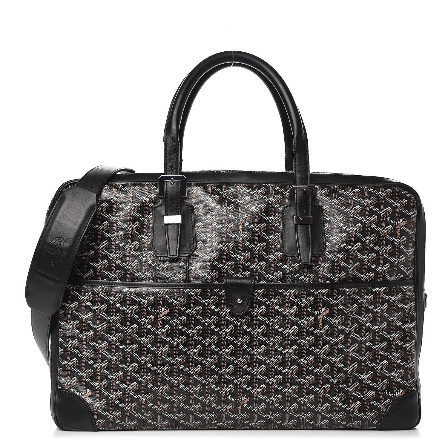 Goyard Goyardine Ambassade MM Briefcase Black 1 of 14