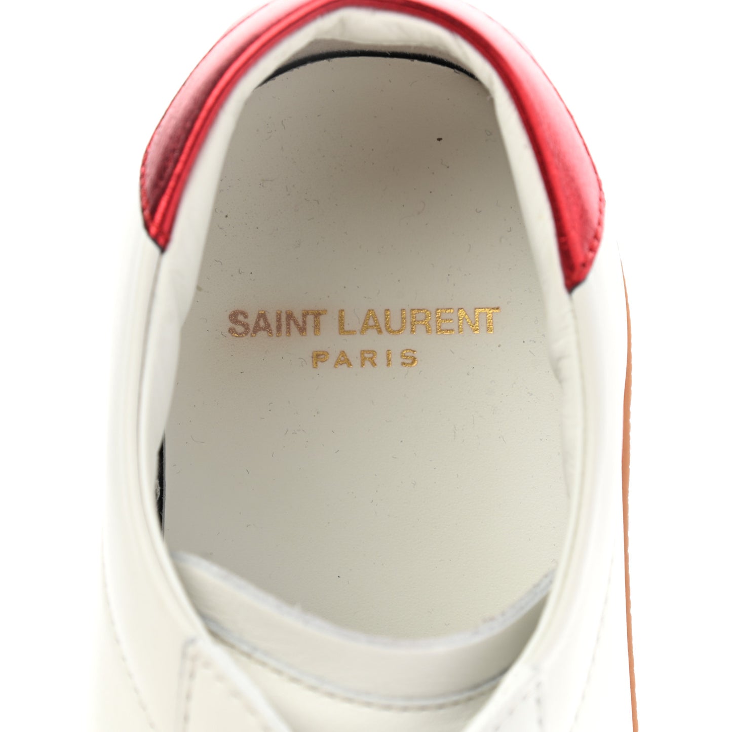 Calfskin Embroidered Court Classic Sneakers 37 Red Nero