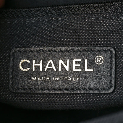 Chanel Denim Quilted Denim Mood Large Flap Black Multicolor 6 of 9
