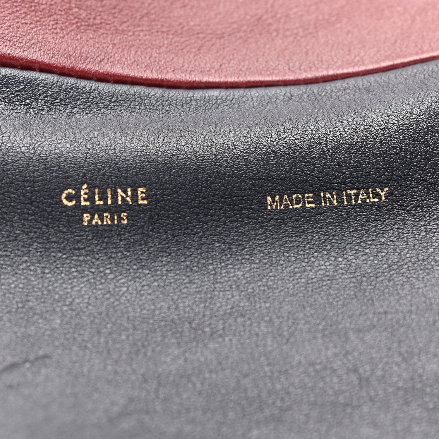 Celine Calfskin Suede All Soft Shoulder Bag Navy Burgundy 5 of 8