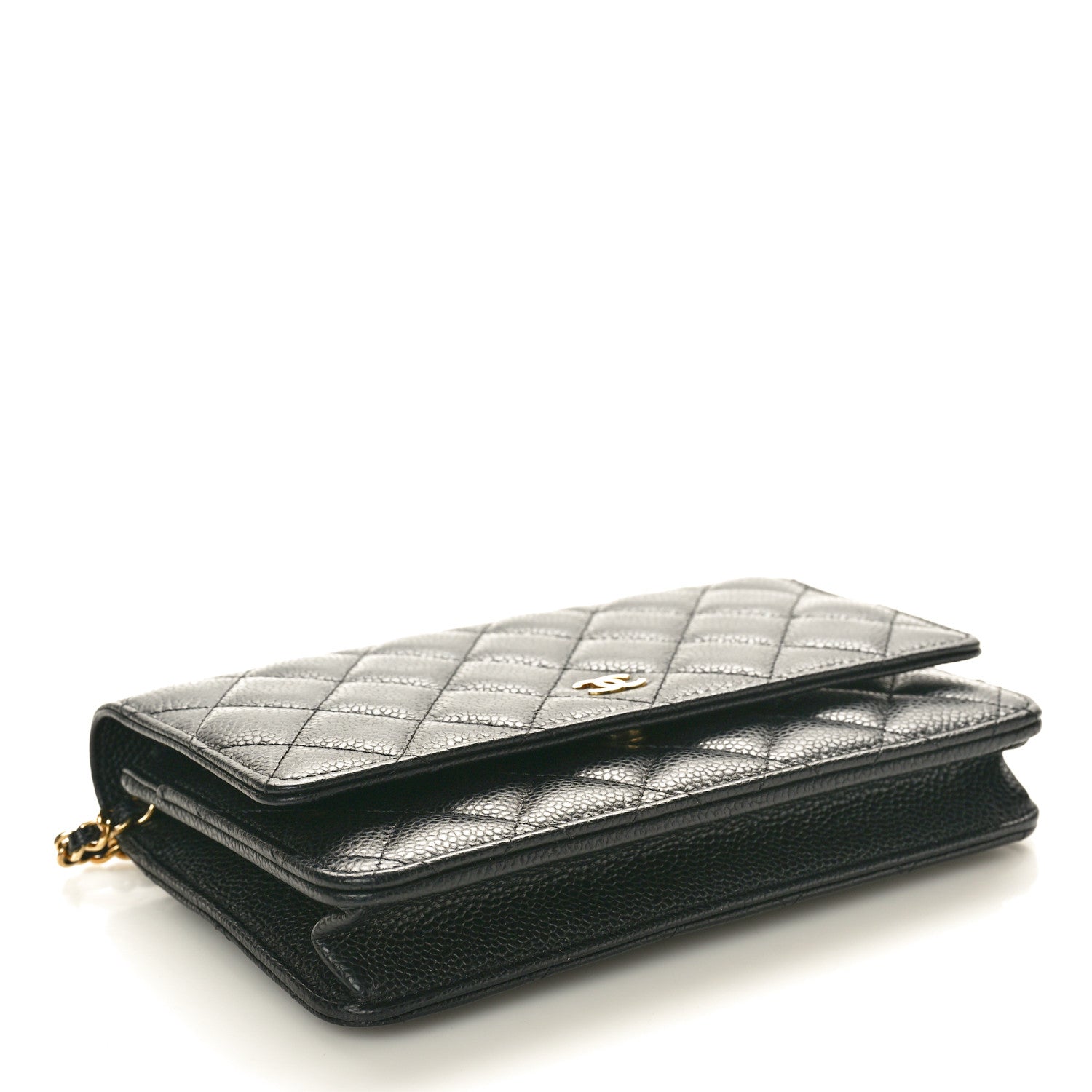 Chanel Caviar Quilted Wallet On Chain WOC Black 4 of 11