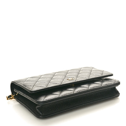 Chanel Caviar Quilted Wallet On Chain WOC Black 4 of 11