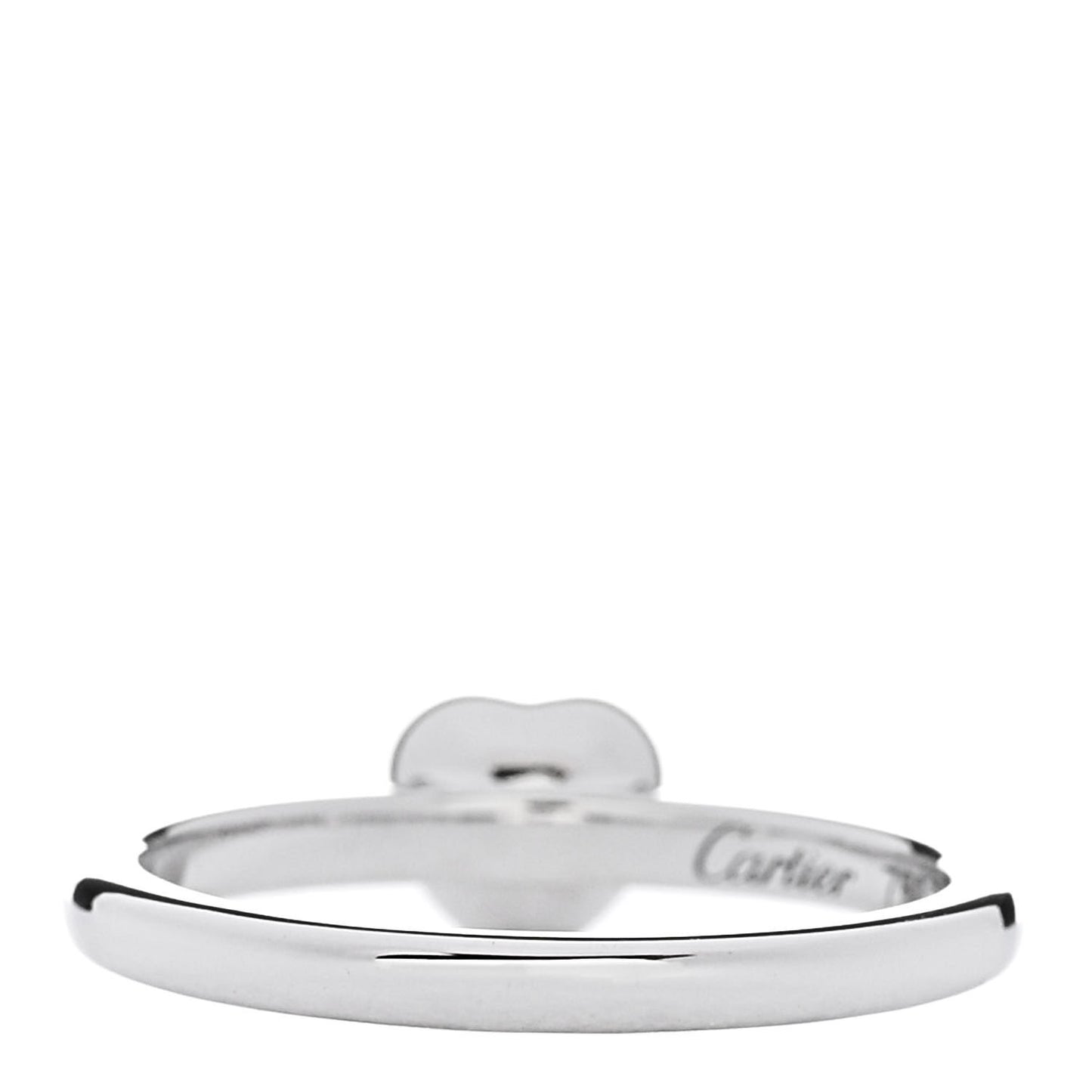 18K White Gold Diamond D'Amour Heart Ring 47 4.25