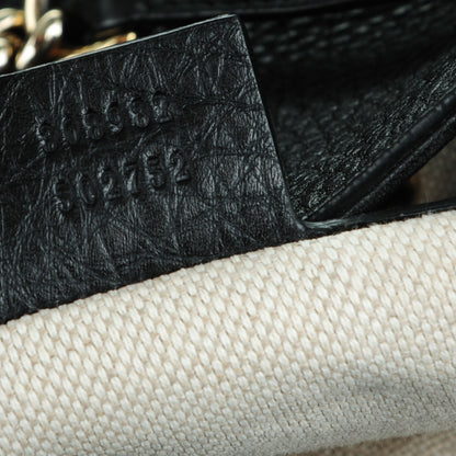 Gucci Pebbled Calfskin Medium Soho Chain Shoulder Bag Black 7 of 7