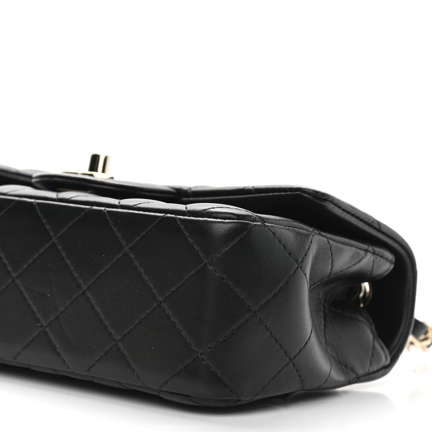 Chanel Lambskin Quilted Mini Rectangular Flap Black 11 of 12
