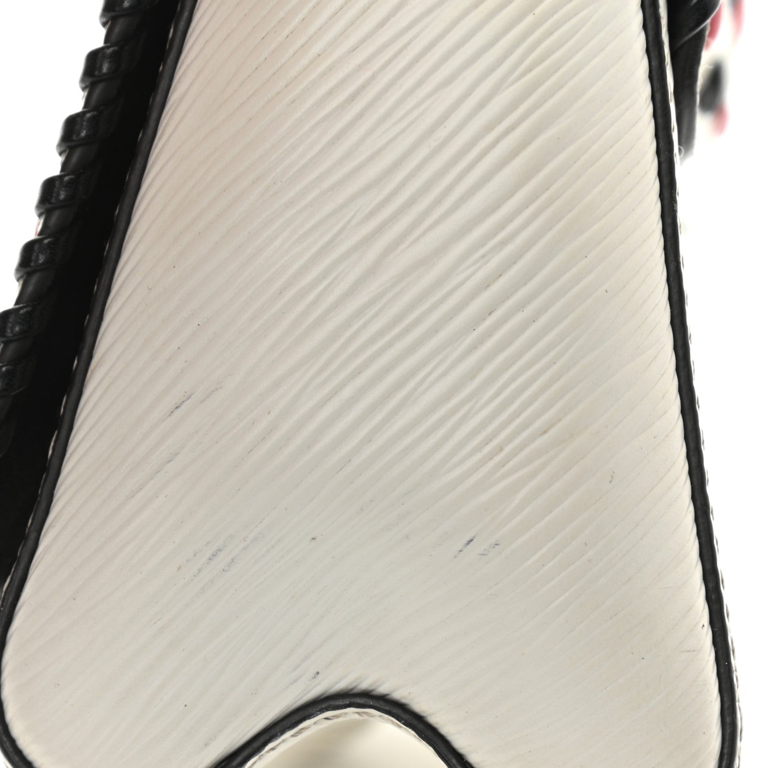 Louis Vuitton Epi Embroidered Twist Shoulder Bag PM White 13 of 13