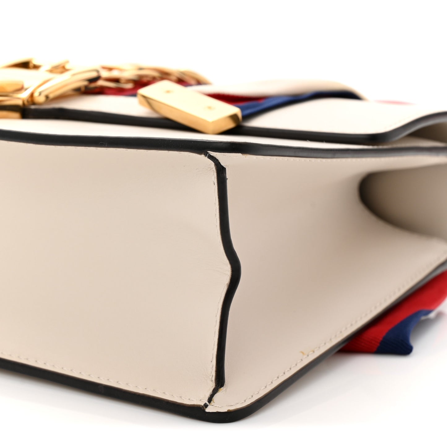 Calfskin Small Sylvie Shoulder Bag Off White