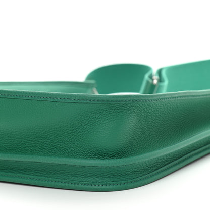 Hermes Taurillon Clemence Evelyne III PM Vert Jade 9 of 9