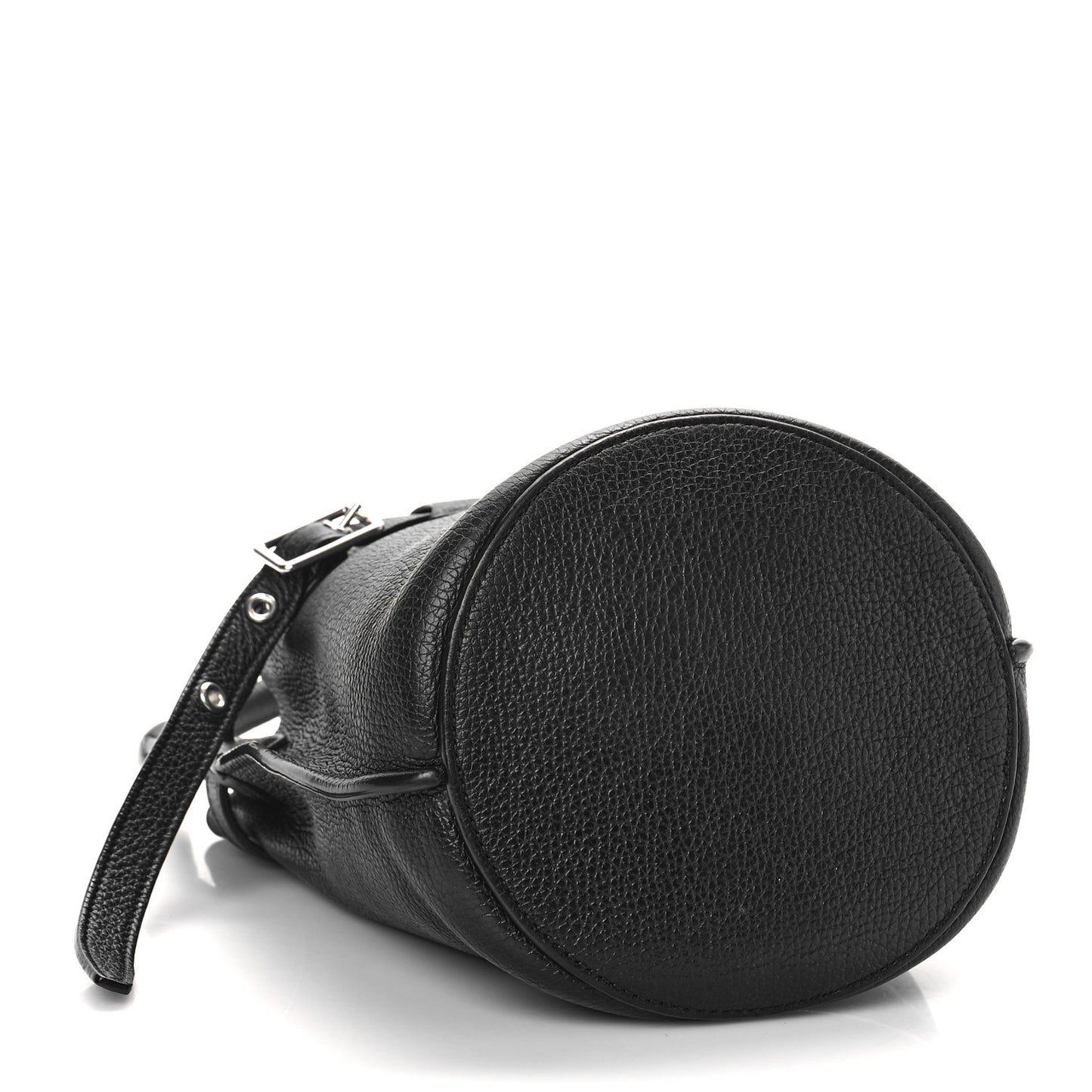 Supple Grained Calfskin Nano Big Bag Bucket Black