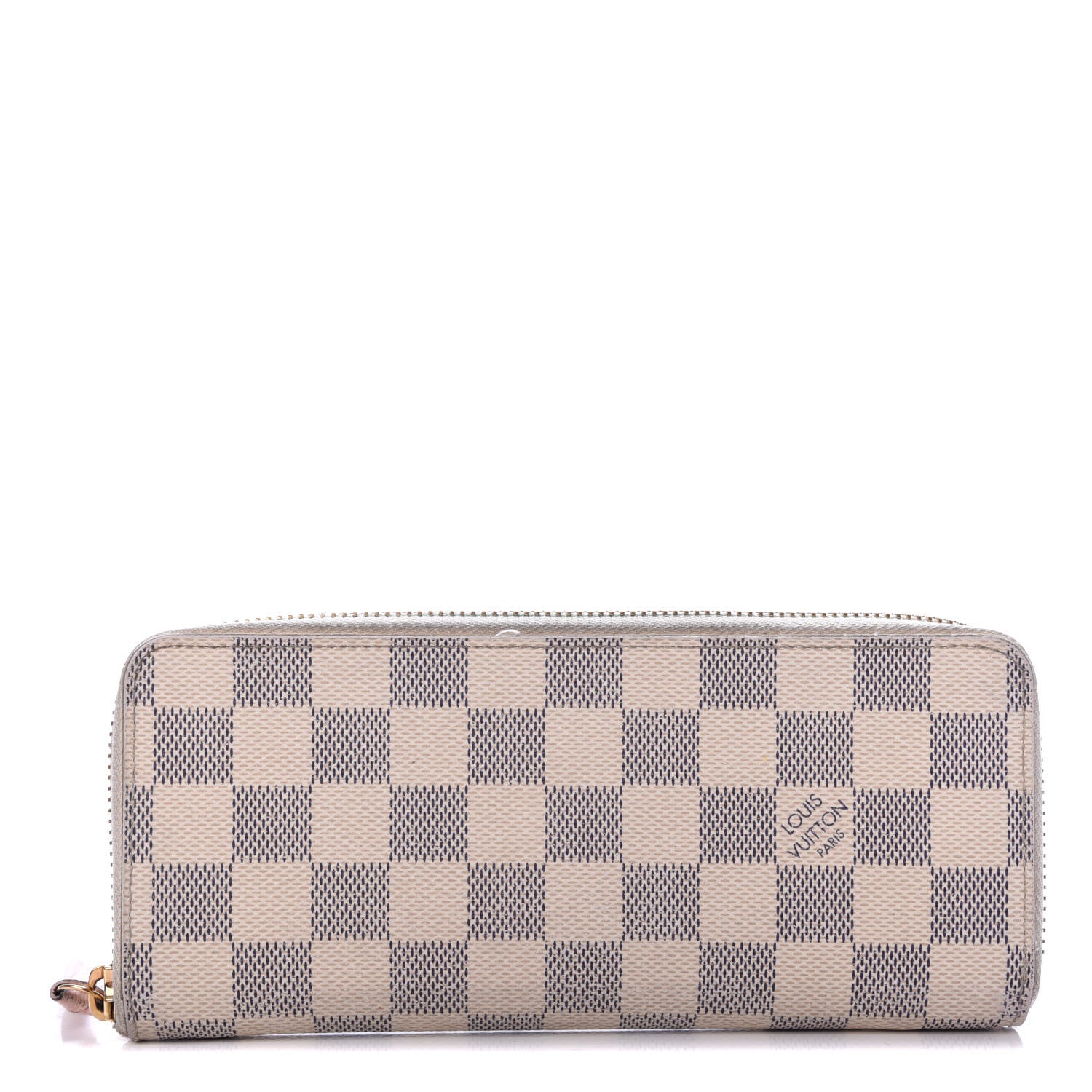 Louis Vuitton Damier Azur Clemence Wallet Rose Ballerine 1 of 8