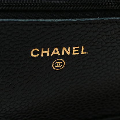 Chanel Caviar Quilted Wallet On Chain WOC Black 7 of 13