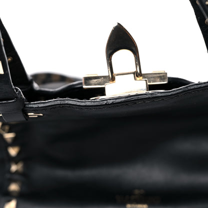 Valentino Garavani Vitello Mini Rockstud Tote Black 26 of 29