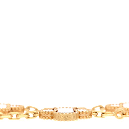 Van Cleef & Arpels 18K Yellow Gold Carnelian 5 Motifs Vintage Alhambra Bracelet 3 of 3