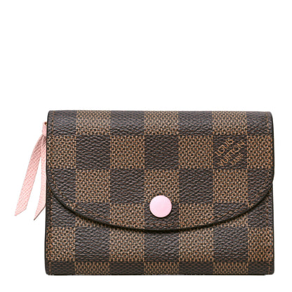 Louis Vuitton Damier Ebene Rosalie Coin Purse Rose Ballerine 1 of 4