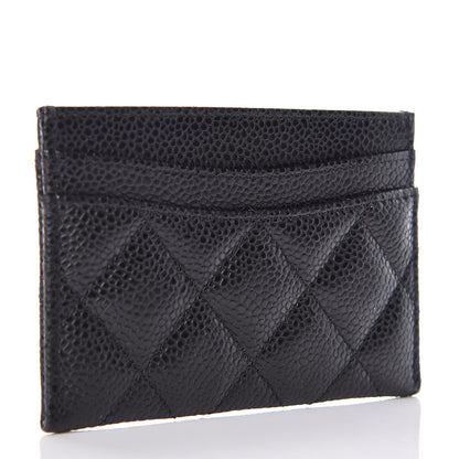 Chanel Caviar Quilted Card Holder Black 3 of 9