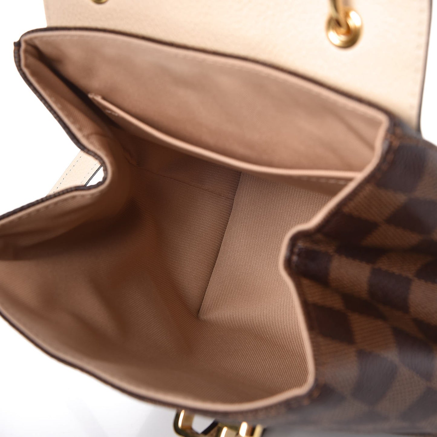 Damier Ebene Clapton Backpack Creme
