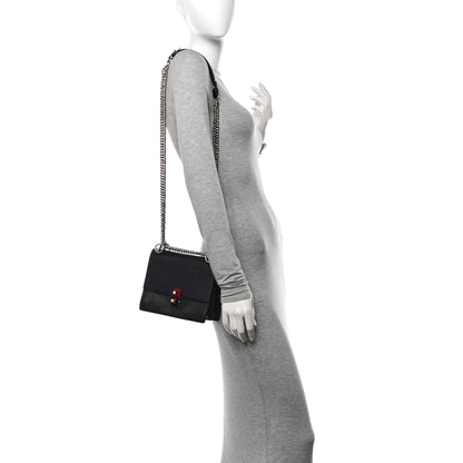 Fendi Vitello Liberty Studded Small Kan I Shoulder Bag Black Multicolor 2 of 10