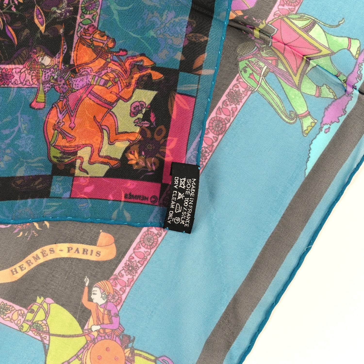 Hermes Mousseline Silk Fantaisies Indiennes Scarf 45 1977355