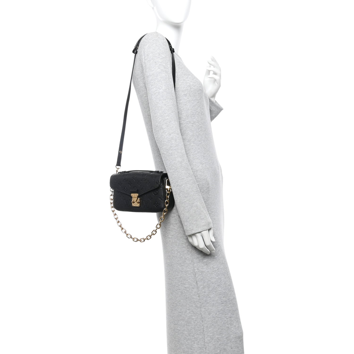 Louis Vuitton Empreinte Pochette Metis East West Black 2 of 9