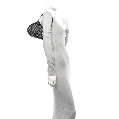 Christian Dior Monogram Mini Saddle Pochette Black 2 of 12