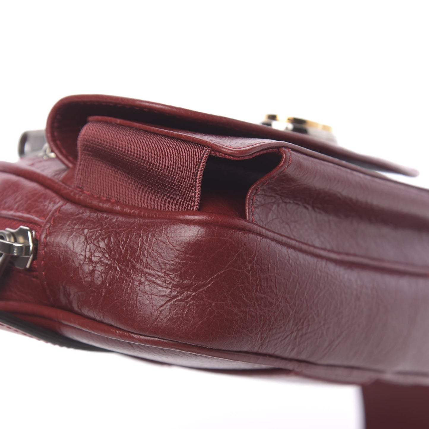Fluffy Calfskin Mini Morpheus Belt Bag 90 36 Red