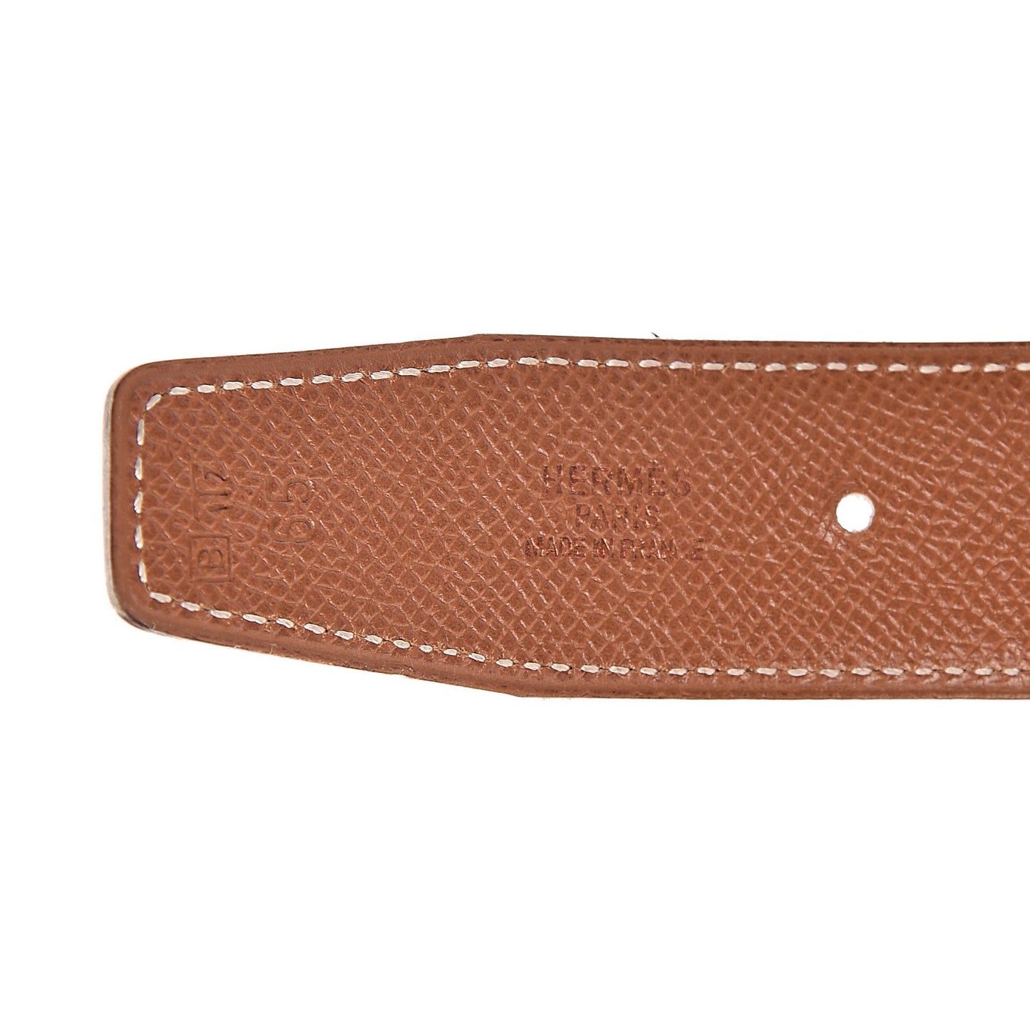 Box Courchevel 32mm H Belt 65 Black Gold